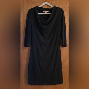 Casual Couture Black Mini Sweater Dress